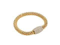 Fope Love Nest Flex'It Armband Gelbgold 1 Schmuckelement Brillanten 3,93ct M flexibel – Armschmuck Armband aus 750 Gelbgold.