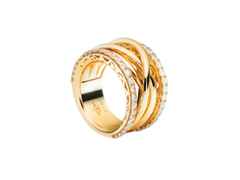 Capolavoro Magnifico Ring breit Gelbgold mit Brillanten – Ringe Ring mit Besatz aus 750 Gelbgold.