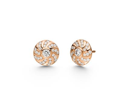 Schaffrath 360° - Three Sixty Ohrstecker Roségold mit Brillanten 0,550ct – Ohrschmuck Ohrstecker aus 750 Rotgold.