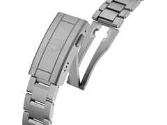 TAG Heuer Aquaracer Professional 200 Solargraph Quarz Titan 40mm schwarzes Zifferblatt Metallband – Herrenuhren Uhr mit Datum aus Titan. Das Gehäuse ist rund und grau. Das Titanarmband ist grau. Das Zifferblatt ist ein Index in schwarz. – Ansicht 6