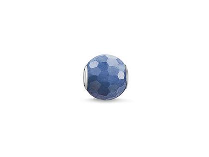 Thomas Sabo Karma K0091 Bead Dumortierit – Anhänger Anhänger mit Besatz aus 925 Silber.