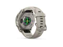 Garmin Fenix 9 faserverstärktes Polymer 43mm digitales Display graues Silikonband – Herrenuhren Uhr Multifunktion aus Kautschuk, Kunststoff und Titan. Das Gehäuse ist rund und grau. Das Kautschuk / Kunststoff / Silikon Armband ist grau. Das Zifferblatt ist digital und schwarz. – Ansicht 4