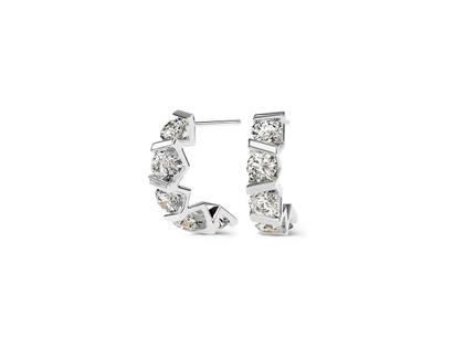 Niessing Vivida Creolen Platin 4,0mm mit Brillanten 2,30ct – Ohrschmuck Ohrstecker aus 950 Platin.