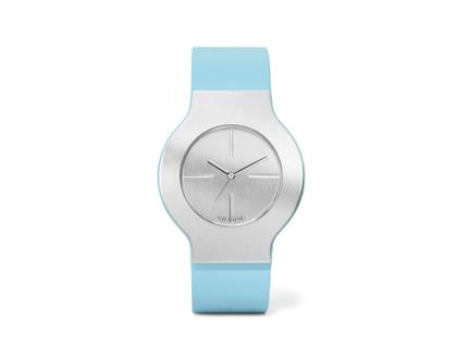 Niessing Radius 9 Kontura Größe L 42,3 mm Automatik Platin Lederband hellblau – Herrenuhren Uhr ohne Datum aus 950 Platin. Das Gehäuse ist sonstige Form und silber. Das Lederarmband ist blau. Das Zifferblatt ist ein Index in silber.