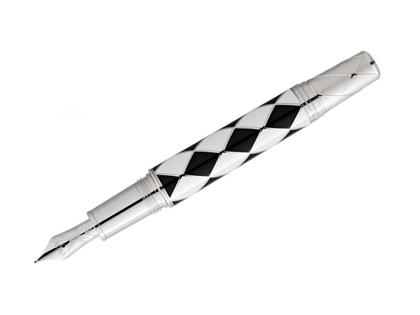 Montblanc Great Characters Homage to Queen Limited Edition 1975  Füllfederhalter Harlekin – Schreibgeräte Füllfederhalter aus 750 Gelbgold, Edellack und und . – Ansicht 2