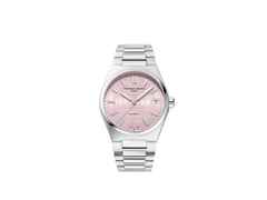 Frederique Constant Highlife Ladies Speciale France & Benelux Automatik Edelstahl 34mm rosa Metallband – Damenuhren Uhr mit Datum aus Edelstahl. Das Gehäuse ist rund und silber. Das Edelstahlarmband ist silber. Das Zifferblatt ist ein Index in rosa.