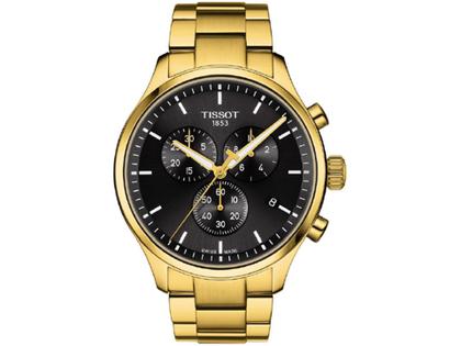 Tissot Chrono XL Classic Quarz Edelstahl gelbgold graues Zifferblatt Edelstahlband gelbgold – Herrenuhren Chronograph aus Edelstahl und PVD beschichtet. Das Gehäuse ist rund und gelbgold. Das Edelstahlarmband ist gelbgold. Das Zifferblatt ist ein Index in grau.