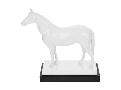 Meissen Figur Pferd Alchimist weiß – Porzellanwaren Porzellandekoration in weiß und aus Porzellan.