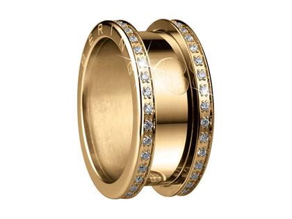 Bering Arctic Symphony Außenring breit Zirkonia beidseitig Edelstahl IP Gelb – Ringe Ring mit Besatz aus Edelstahl, IP beschichtet und und .