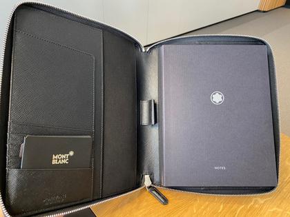 Montblanc Meisterstück Leder Notizbuch schwarz kaufen 