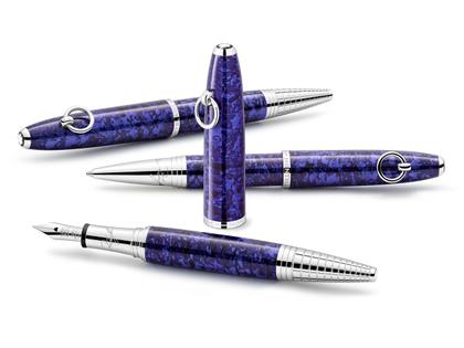 Montblanc Elizabeth Taylor Special Edition Kugelschreiber – Schreibgeräte Kugelschreiber aus Edelharz und und platiniert. – Ansicht 3