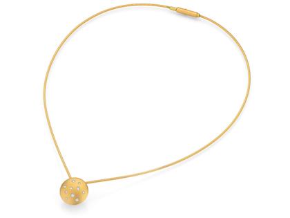 Micha Bunz Sternenhimmel Collier Gelbgold mit Brillanten – Halsschmuck Collier in gelbgold und aus 750 Gelbgold.