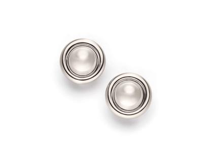 IsabelleFa Coco Ohrclip Graugold 22mm – Ohrschmuck Ohrclip aus 750 Weißgold.