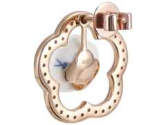Meissen 1739 Royal Blossom Frame Ohrstecker Roségold mit Brillanten 0,700ct – Ohrschmuck Ohrstecker aus 750 Rotgold, Porzellan und und . – Ansicht 3