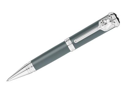 Montblanc Writers Edition               2019: Limitierte Edition Rudyard Kipling 3er Set – Schreibgeräte Stiftset in grün und aus 750 Gelbgold, Edelharz und platiniert. – Ansicht 3
