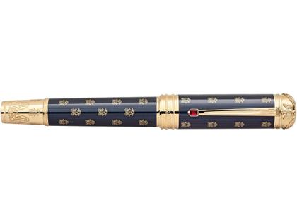 Montblanc 2021 Patron of Art: Limitierte Edition Napoleon Bonaparte Füllfederhalter 4810 – Schreibgeräte Füllfederhalter in blau und vergoldet. – Ansicht 2