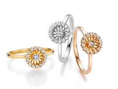 Jörg Heinz Swing Boho Ring Regular Gelbgold mit Brillanten 0,480ct – Ringe Ring mit Besatz aus 750 Gelbgold. – Ansicht 2