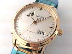 Glashütte Original Senator Panoramadatum Mondphase Automatik Roségold 40mm silbernes Zifferblatt Goldband 100-04-11-01-14 Full Set mit Garantie Occasion – Herrenuhren Uhr mit Datum aus 750 Rotgold. Das Gehäuse ist rund und roségold. Das Goldarmband ist roségold. Das Zifferblatt ist ein Index in silber. – Ansicht 4