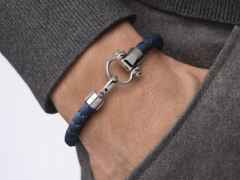 Omega Aqua Sailing Armband Nylon blau – Armschmuck Armband aus Edelstahl, Kautschuk und und . – Ansicht 2