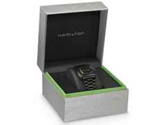 Hamilton PSR MTX Limited Edition Edelstahl schwarz – Herrenuhren Uhr ohne Datum aus Edelstahl und PVD beschichtet. Das Gehäuse ist sonstige Form und schwarz. Das Edelstahlarmband ist schwarz. Das Zifferblatt ist digital und schwarz. – Ansicht 5