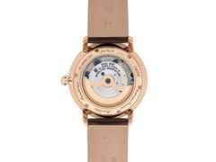 Frederique Constant Slimline Monolithic Manufacture Automatik Roségold 40mm weißes Zifferblatt braunes Lederband limitierte Edition – Herrenuhren Uhr mit Datum aus 750 Rotgold. Das Gehäuse ist rund und roségold. Das Lederarmband Kroko / Alligator ist braun. Das Zifferblatt ist römisch und silber. – Ansicht 2