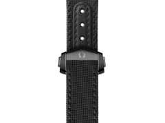 Omega Speedmaster Dark Side of the Moon Chronograph Automatik Keramik 44mm schwarzes Zifferblatt schwarzes Textilband – Herrenuhren Chronograph aus Keramik. Das Gehäuse ist rund und schwarz. Das Textilarmband ist schwarz. Das Zifferblatt ist ein Index in schwarz. – Ansicht 3