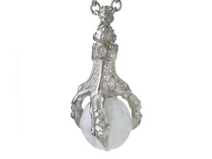 Nymphenburg 20.150 Maori Freiheit weiß – Anhänger Anhänger ohne Besatz aus 925 Silber, Porzellan und und .