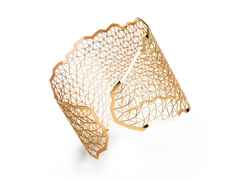 Niessing Topia Vision   Space Armspange 750/- Fine Rose poliert 56mm – Armschmuck Armspange aus 750 Rotgold.