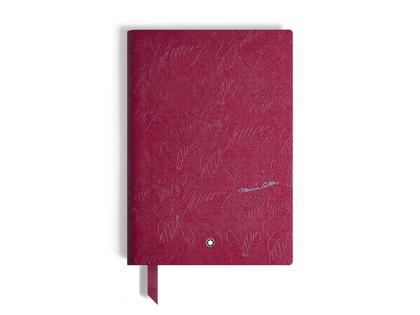 Montblanc Muses Maria Callas Special Edition Notizbuch mittelgroß Softcover liniert – Lederwaren Leder Notizblock in rot und aus Leder.