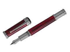 Montblanc Writers Edition                      2026: Hommage to Bram Stoker Limited Edition Füllfederhalter M – Schreibgeräte Füllfederhalter in rot und aus Edelharz, Metall, rhodiniert und Ruthenium.