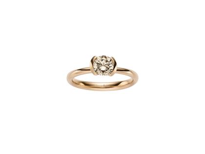 Leo Wittwer Love Icon Ring Roségold mit Krappenfassung und Brillant 0,820ct – Ringe Ring mit Besatz aus 750 Rotgold.