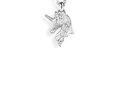 Drachenfels Design Sternenglanz und Schattentanz Anhänger Einhorn Bright  klein  Silber – Anhänger Anhänger ohne Besatz aus 925 Silber.