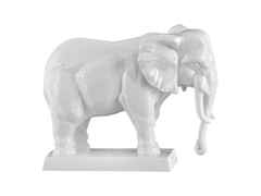 Meissen Figur Elefant weiß – Porzellanwaren Porzellandekoration in weiß und aus Porzellan.