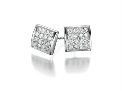 Cédé Creation Milanaise Ohrstecker – Ohrschmuck Ohrstecker aus 750 Weißgold.
