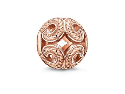Thomas Sabo Karma K0009 Bead Silber rosévergoldet Welle – Anhänger Anhänger ohne Besatz aus 925 Silber und und vergoldet.
