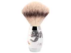Meissen Rasierpinsel Ming-Drache Silvertip Fibre Mühle Edition mit Monogramm – Porzellanwaren Sonstige Accessoires in weiß und aus Porzellan.
