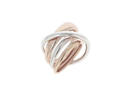 Pesavento Polvere di Sogni Shiny Ring – Ringe Ring aus 750 Rotgold, 925 Silber und und vergoldet.