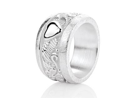 Drachenfels Design Carpe Diem Silber Ring Bandring – Ringe Ring aus 925 Silber.