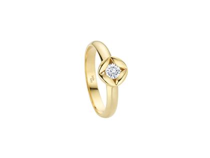 Giloy-Bellaluce Bella Luce Ring Gelbgold mit Brillant 0,150ct – Ringe Ring aus 585 Gelbgold.