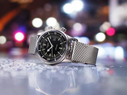 Longines Heritage Legend Diver Automatik mit schwarzem Zifferblatt  
