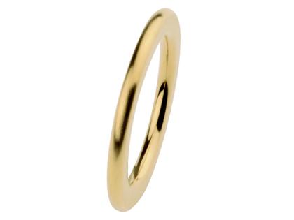 Ernstes Design R256V Ring – Ringe Trauring aus Edelstahl und und vergoldet.
