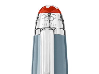 Montblanc Meisterstück X Olympic Heritage Chamonix 1924 Classique Kugelschreiber Edelharz platinumbeschichtet – Schreibgeräte Kugelschreiber in grau und aus Edelharz, Metall und platiniert. – Ansicht 3