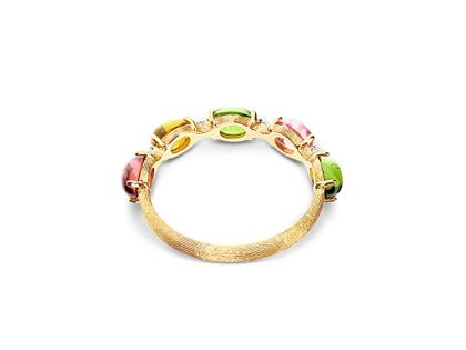 Nanis Dancing in the Rain Tourmalines Ring Gelbgold Turmalin bunt – Ringe Ring mit Besatz aus 750 Gelbgold. – Ansicht 2