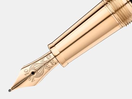 Montblanc Around the World in 80 Days Doué Classique Füllfederhalter dunkelgrau – Schreibgeräte Füllfederhalter in grau und aus Edelharz, Metall, platiniert und vergoldet. – Ansicht 2