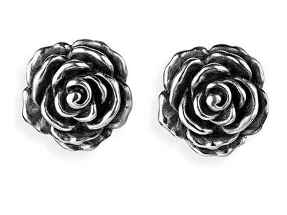 Drachenfels Design Rosenregen Ohrclip Ohrclip Silber vintage – Ohrschmuck Ohrclip aus 925 Silber.