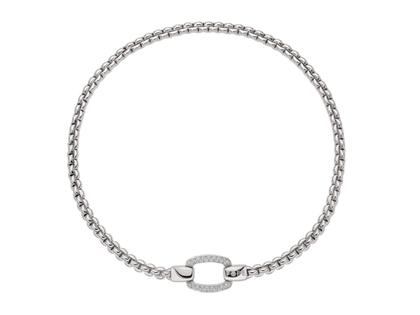 Halsschmuck Collier aus 750 Weißgold.