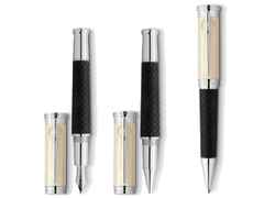 Montblanc Writers Edition                   2023: Robert Louis Stevenson Limited Edition 3er Set – Schreibgeräte Stiftset in schwarz und aus 750 Gelbgold, Edelharz und platiniert.