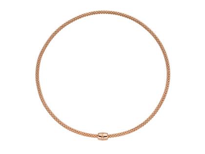 Fope Prima Flex'It Collier Roségold 40cm mit Brillant 0,010ct – Halsschmuck Collier aus 750 Rotgold.