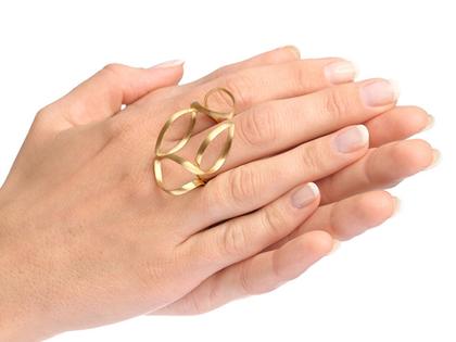 Jutta Ulland Ring Silber goldplattiert – Ringe Ring aus 925 Silber und und vergoldet. – Ansicht 2