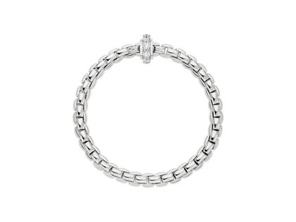 Fope Eka Flex'It   Armband  mittel Weißgold 1 Ronde mit Brillanten 1,22ct M flexibel – Armschmuck Armband aus 750 Weißgold. – Ansicht 2